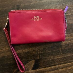 Coach Wristlet- RED